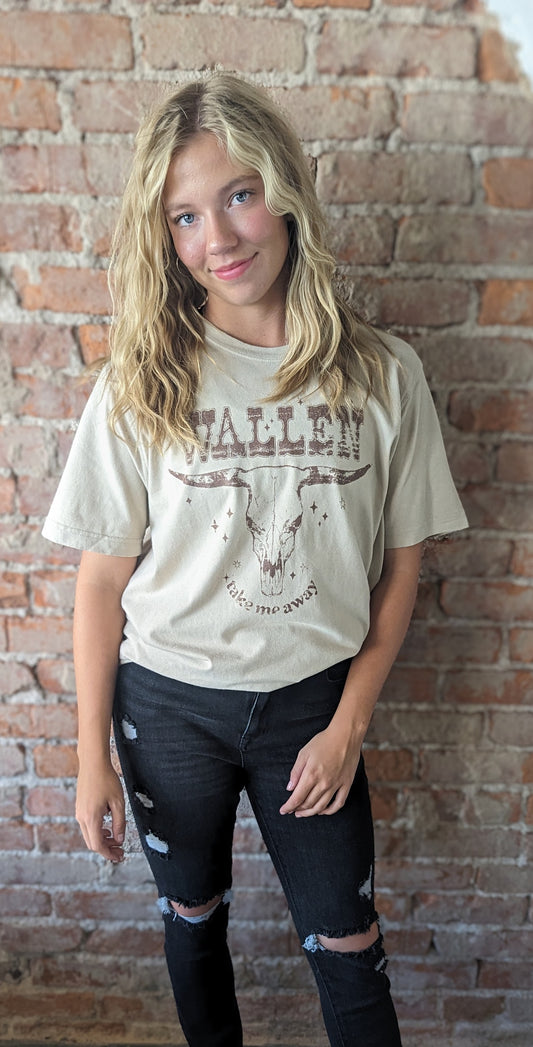 Unisex Wallen Longhorn Graphic Tee