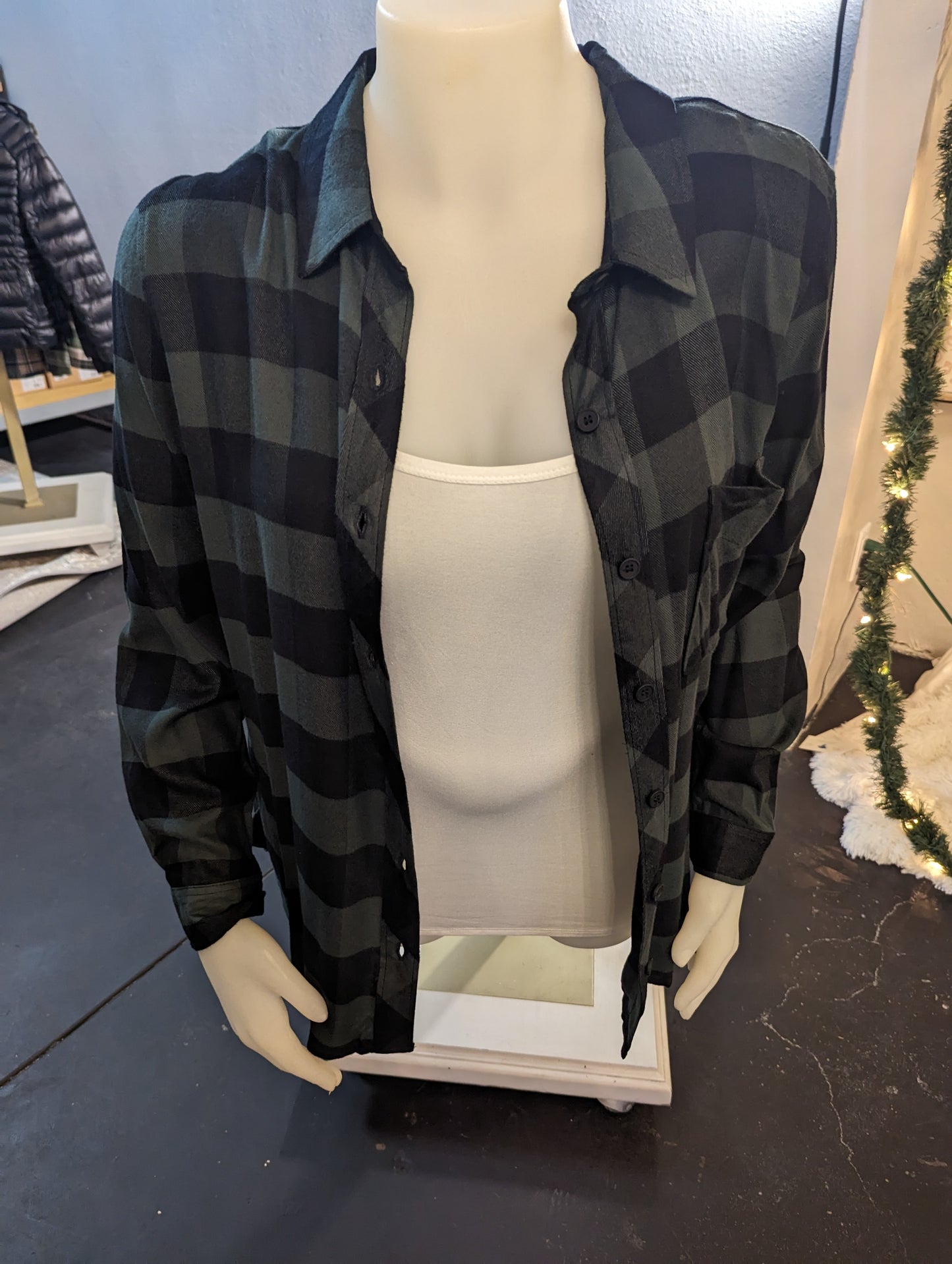 Green/Black Flannel