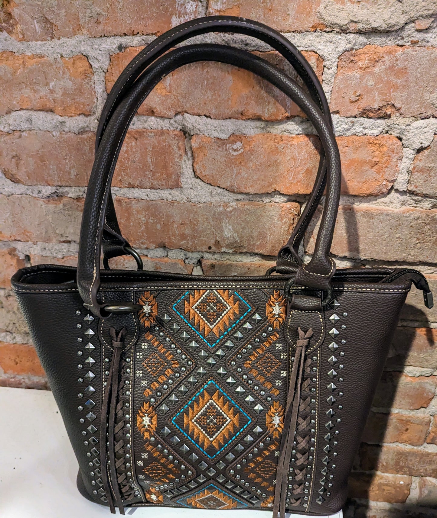 Montana West Brown Aztec Purse