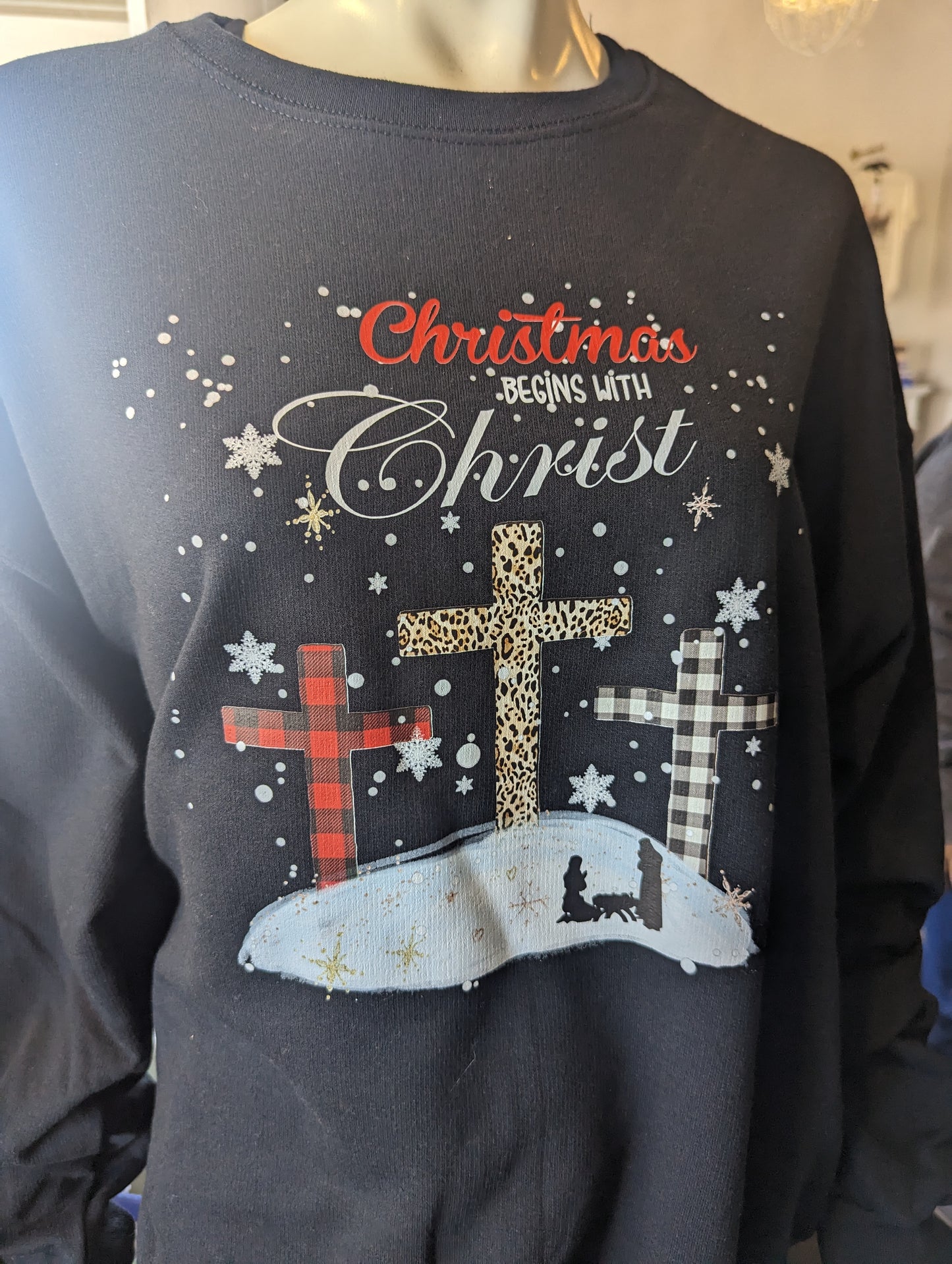 Christmas Cross Sweater