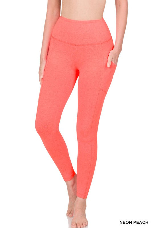 Better Cotton Wide Waistband Pocket Leggings