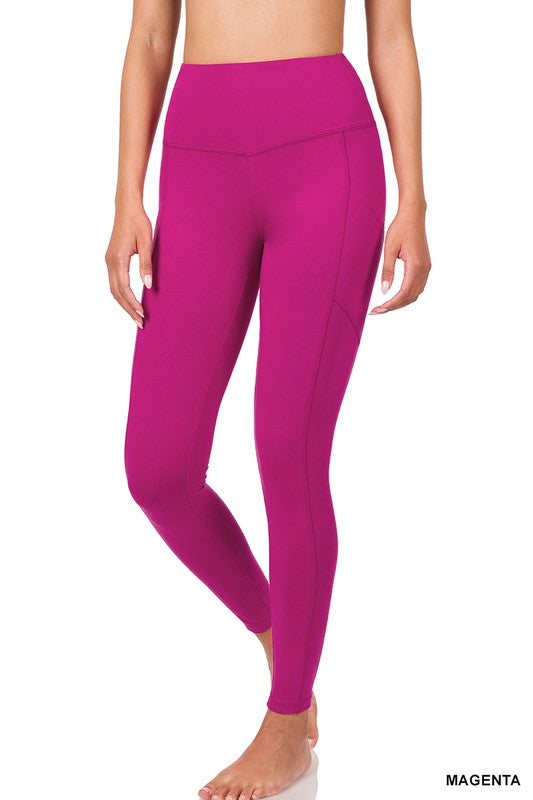 Better Cotton Wide Waistband Pocket Leggings