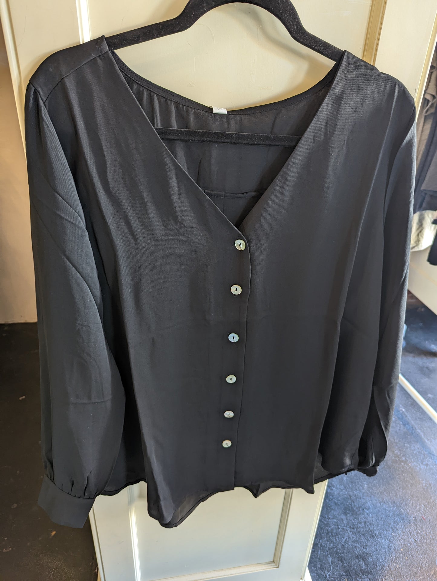 Plus Size Black Blouse