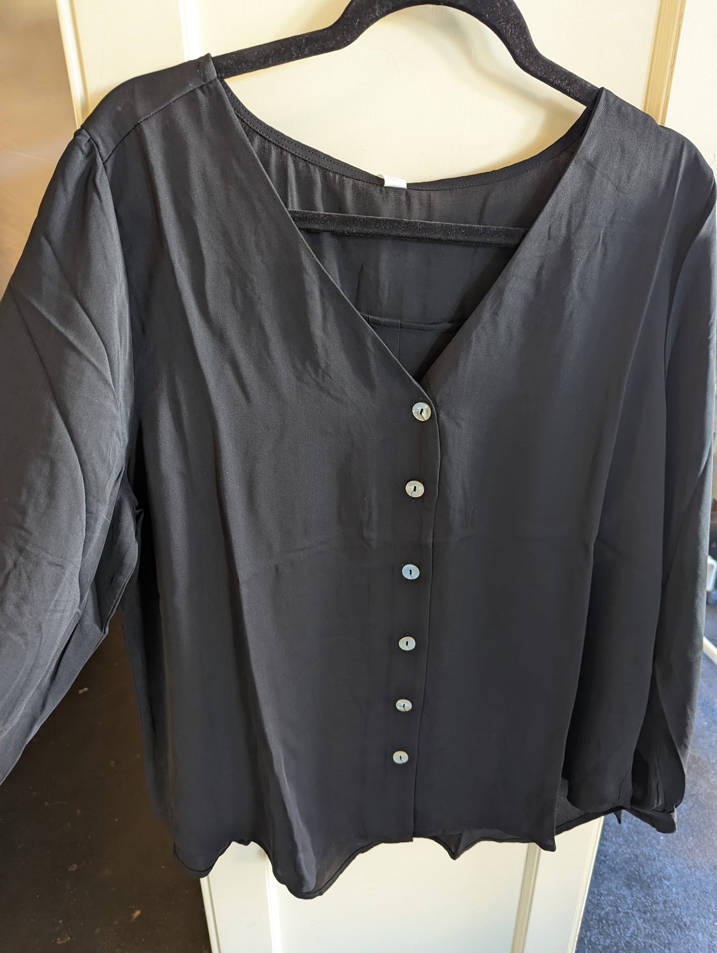 Plus Size Black Blouse